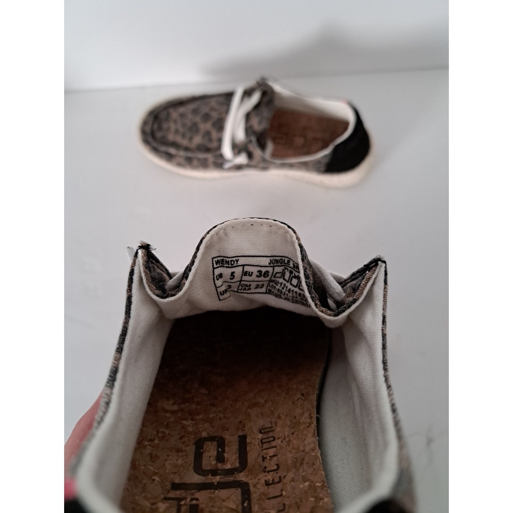 Hey‎ Dude Womens Wendy Woven Cheetah  Lightweight Casual Slip On Shoes Size 5 👟 - Picture 5 of 5